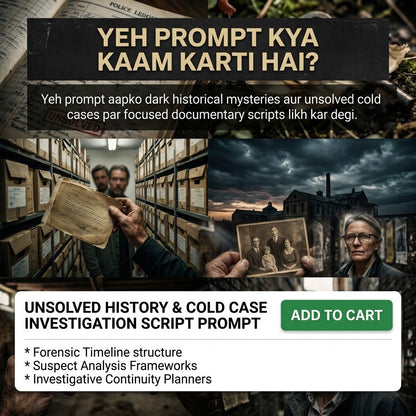 Ultimate Deep-Investigation Documentary Script Prompt (TTS Optimized) English v003